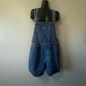 Vintage x Jonny Q Blue Denim Jumpsuit Short Jeans Medium Cotton